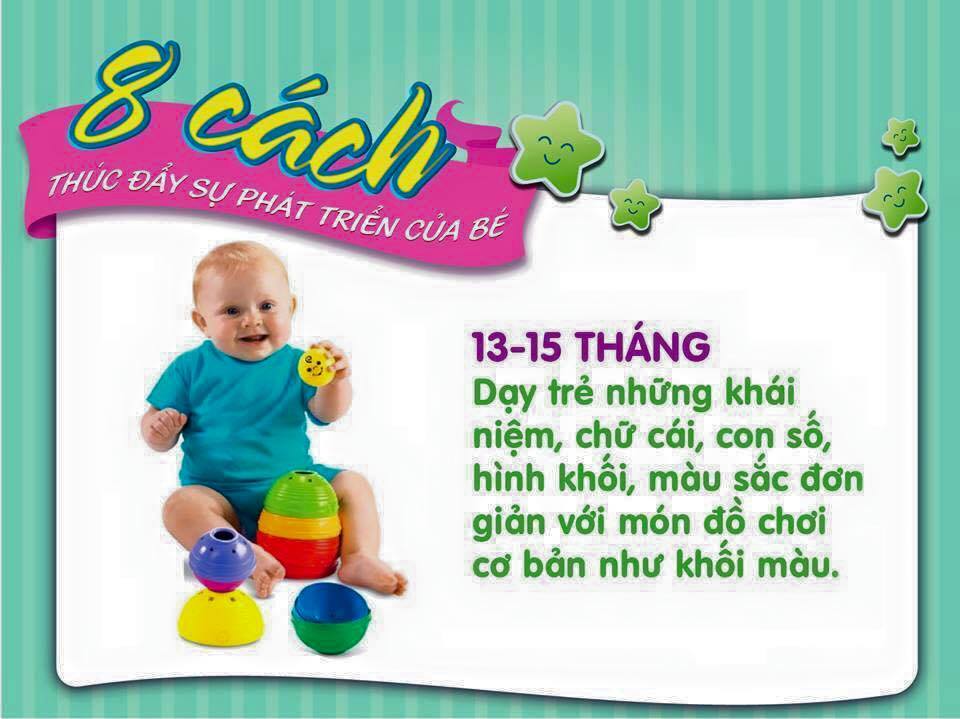 Dạy trẻ biết qua chữ cái, con số và các màu sắc
